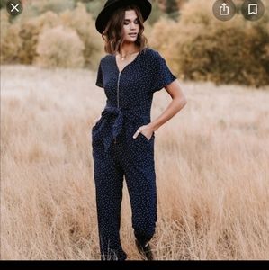 Piper & Scoot Blue Star Jumpsuit
